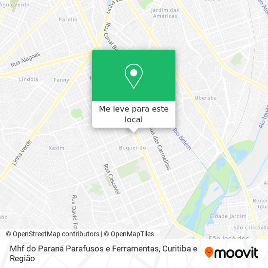 Mhf do Paraná Parafusos e Ferramentas mapa