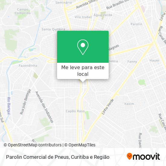 Parolin Comercial de Pneus mapa