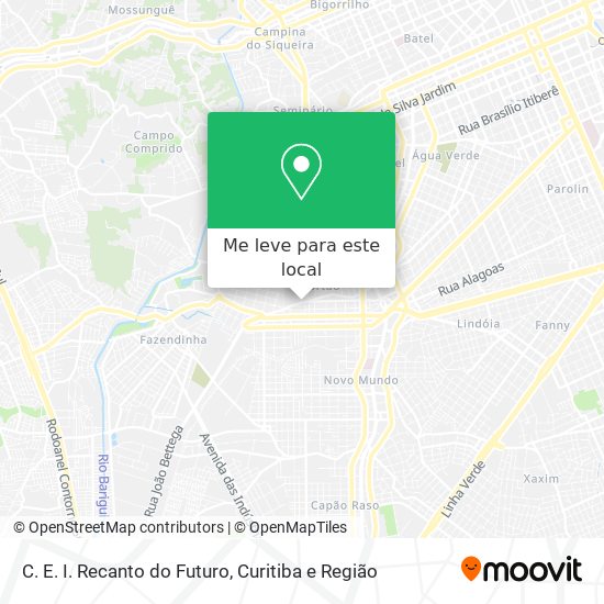 C. E. I. Recanto do Futuro mapa