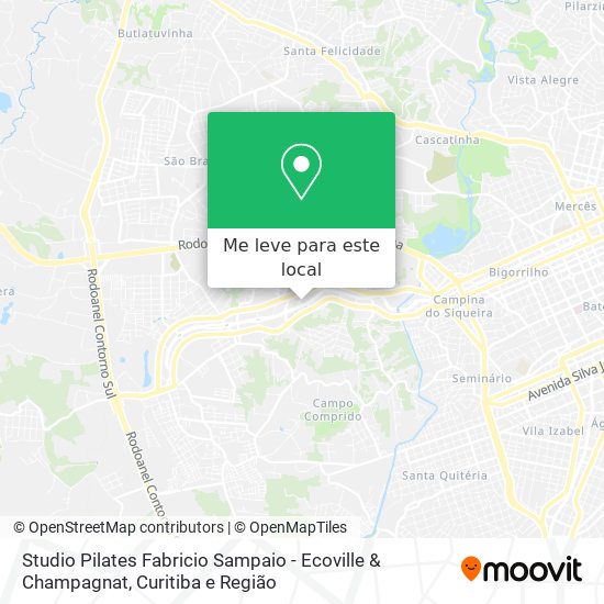 Studio Pilates Fabricio Sampaio - Ecoville & Champagnat mapa