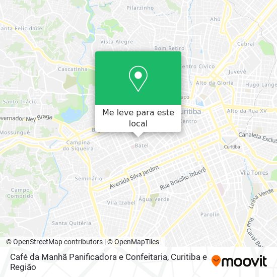Café da Manhã Panificadora e Confeitaria mapa