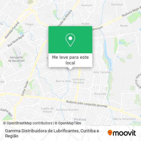 Gamma Distribuidora de Lubrificantes mapa