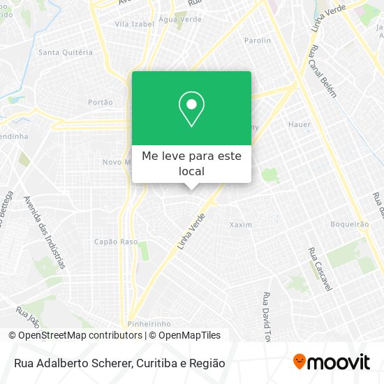 Rua Adalberto Scherer mapa