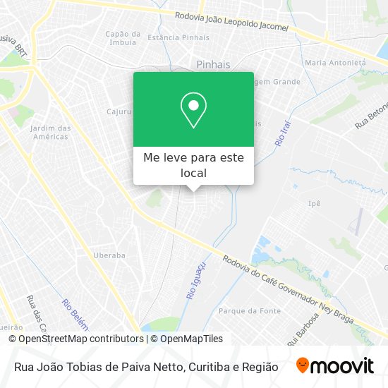 Rua João Tobias de Paiva Netto mapa