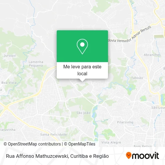 Rua Affonso Mathuzcewski mapa