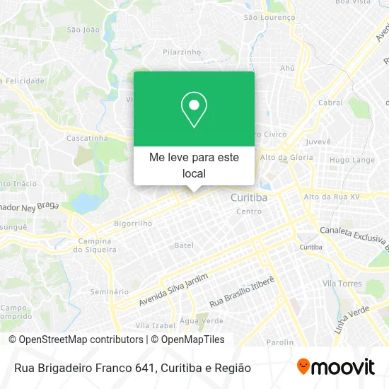 Rua Brigadeiro Franco 641 mapa