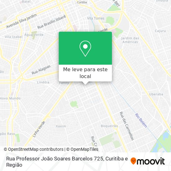 Rua Professor João Soares Barcelos 725 mapa