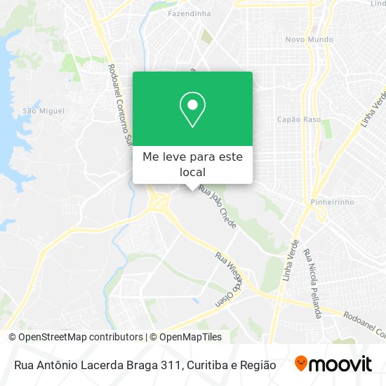 Rua Antônio Lacerda Braga 311 mapa