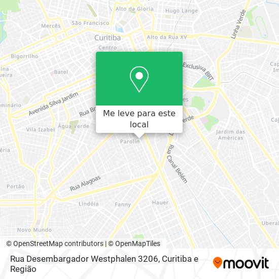 Rua Desembargador Westphalen 3206 mapa