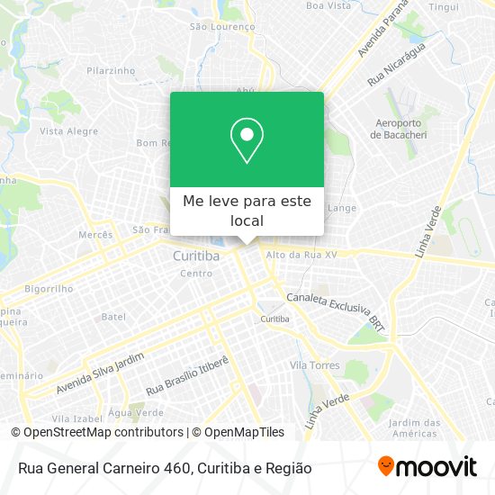 Rua General Carneiro 460 mapa
