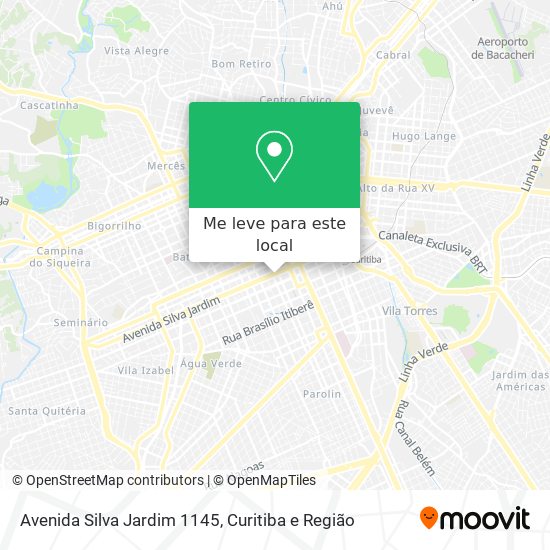 Avenida Silva Jardim 1145 mapa