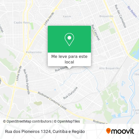 Rua dos Pioneiros 1324 mapa