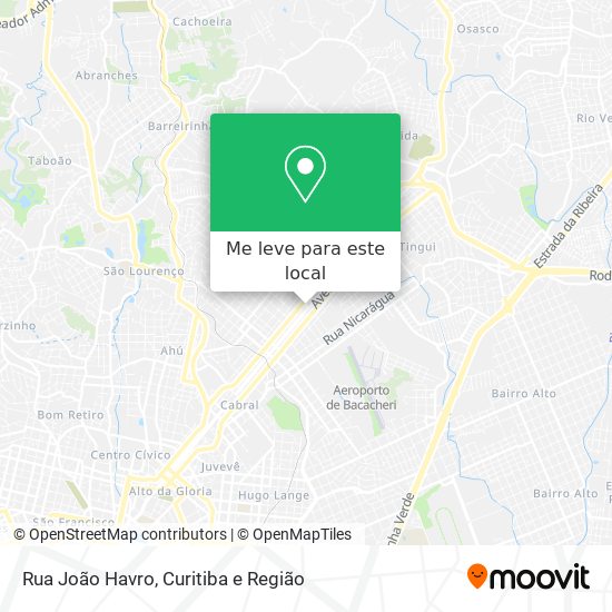 Rua João Havro mapa