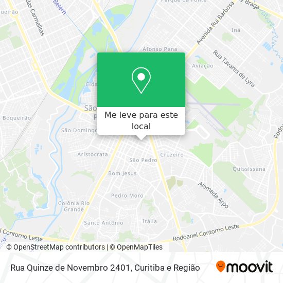 Rua Quinze de Novembro 2401 mapa