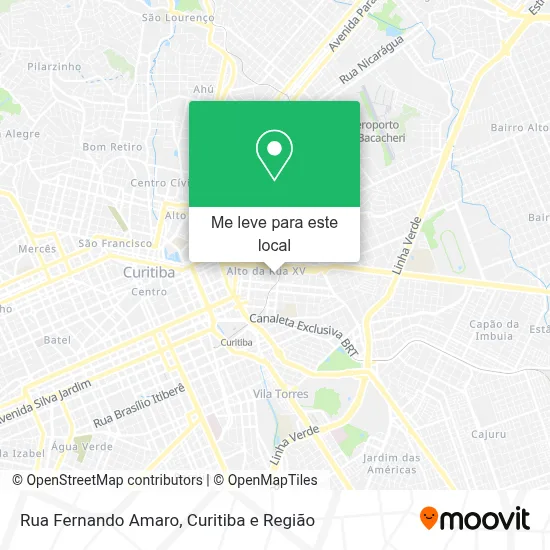 Rua Fernando Amaro mapa