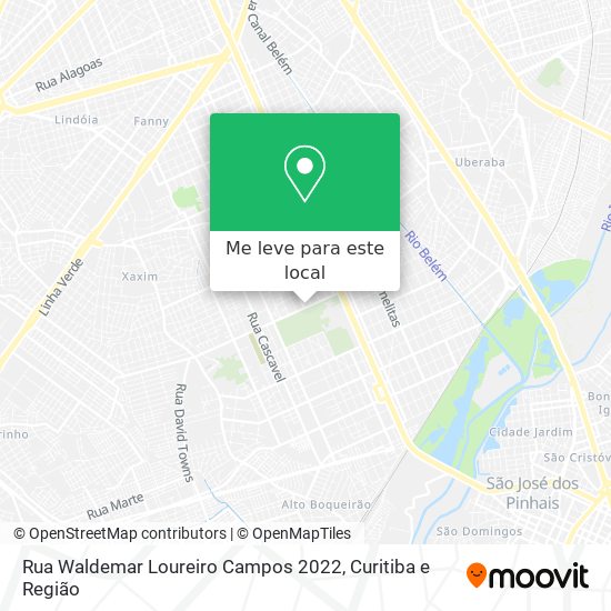 Rua Waldemar Loureiro Campos 2022 mapa