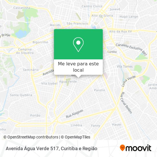 Avenida Água Verde 517 mapa