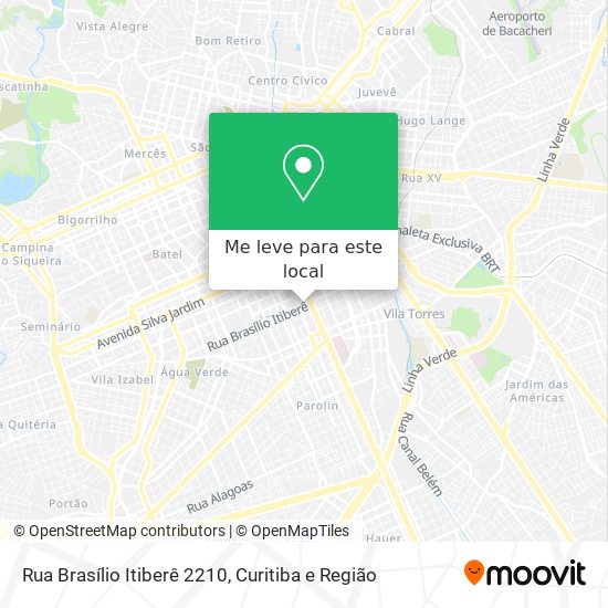 Rua Brasílio Itiberê 2210 mapa