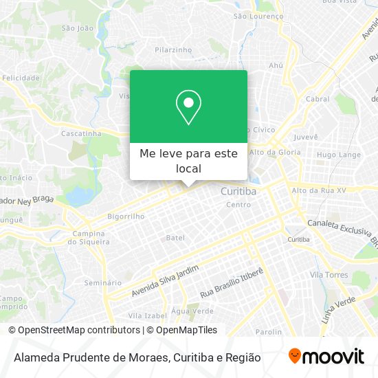Alameda Prudente de Moraes mapa