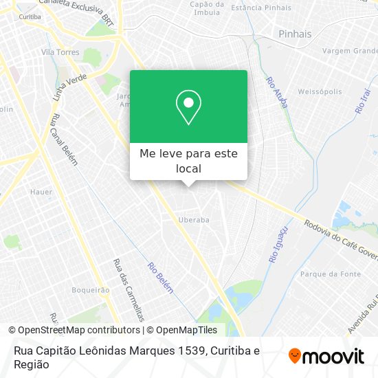 Rua Capitão Leônidas Marques 1539 mapa