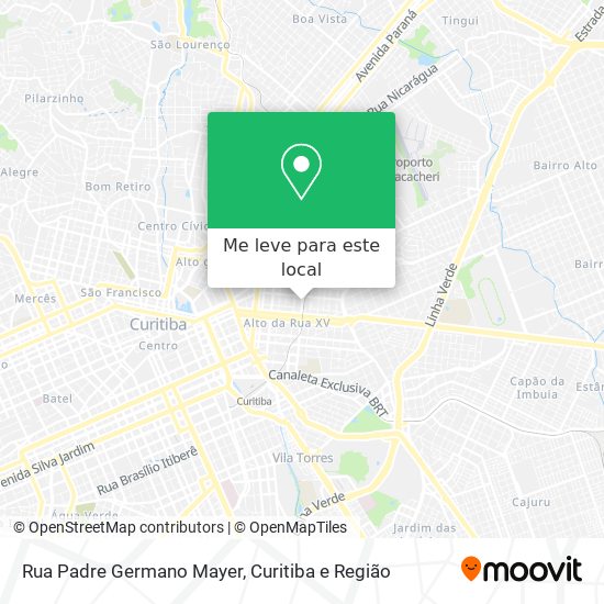 Rua Padre Germano Mayer mapa