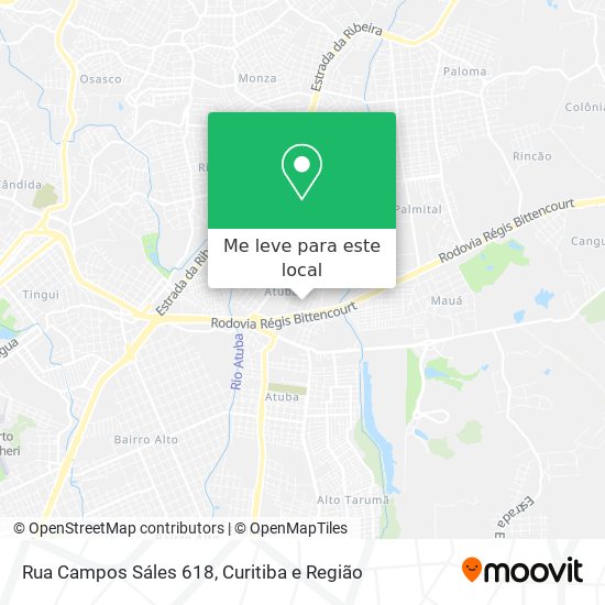 Rua Campos Sáles 618 mapa