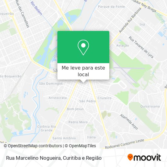 Rua Marcelino Nogueira mapa