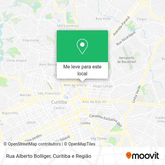 Rua Alberto Bolliger mapa