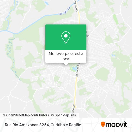 Rua Rio Amazonas 3254 mapa
