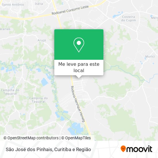São José dos Pinhais mapa