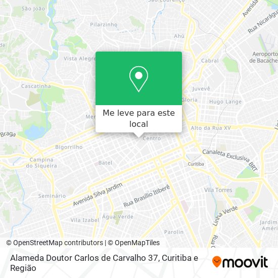 Alameda Doutor Carlos de Carvalho 37 mapa
