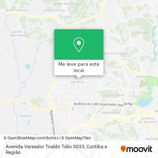 Avenida Vereador Toaldo Túlio 3033 mapa