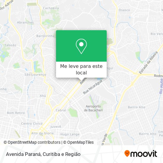 Avenida Paraná mapa