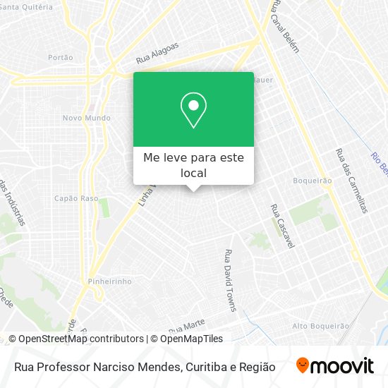 Rua Professor Narciso Mendes mapa