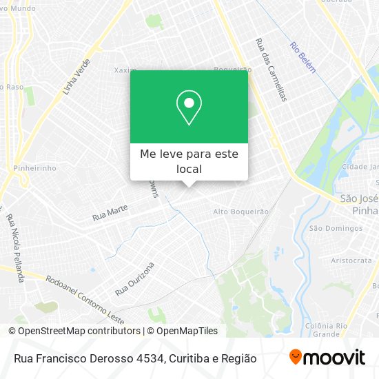 Rua Francisco Derosso 4534 mapa