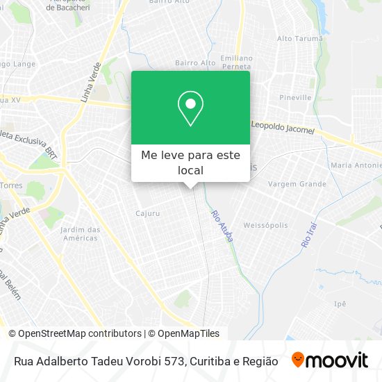 Rua Adalberto Tadeu Vorobi 573 mapa