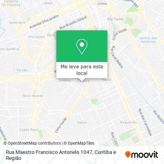 Rua Maestro Francisco Antonelo 1047 mapa