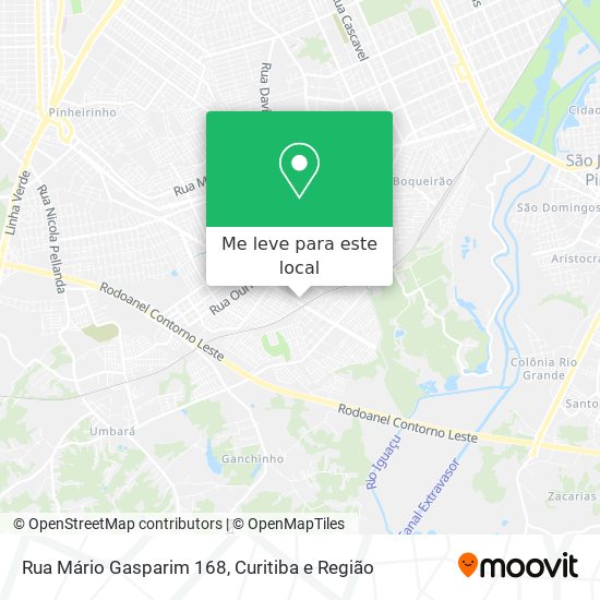Rua Mário Gasparim 168 mapa