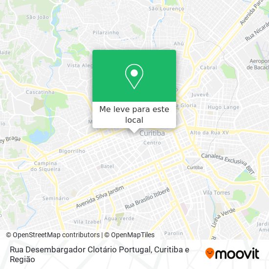 Rua Desembargador Clotário Portugal mapa