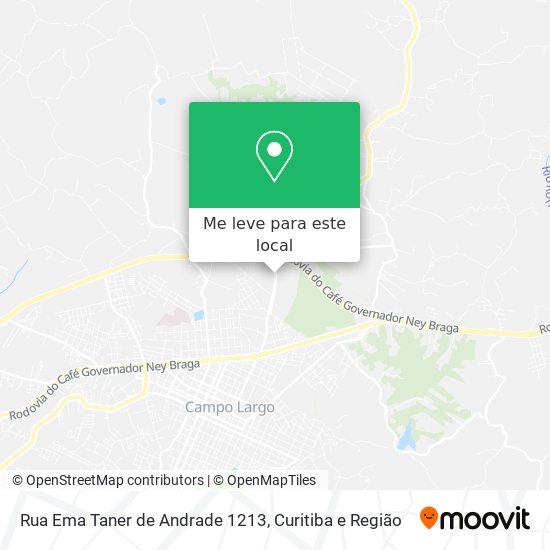 Rua Ema Taner de Andrade 1213 mapa
