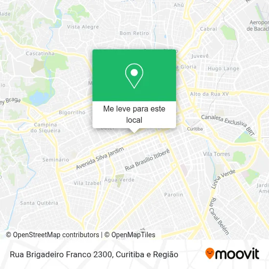 Rua Brigadeiro Franco 2300 mapa
