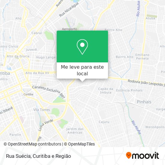 Rua Suécia mapa