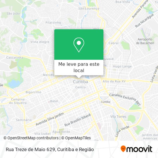 Rua Treze de Maio 629 mapa
