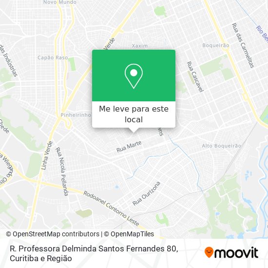R. Professora Delminda Santos Fernandes 80 mapa