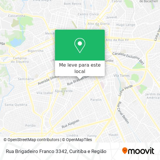 Rua Brigadeiro Franco 3342 mapa