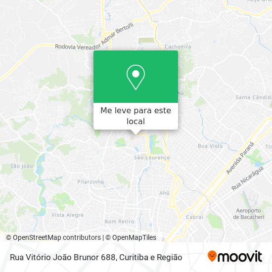 Rua Vitório João Brunor 688 mapa