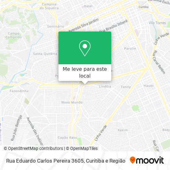 Rua Eduardo Carlos Pereira 3605 mapa