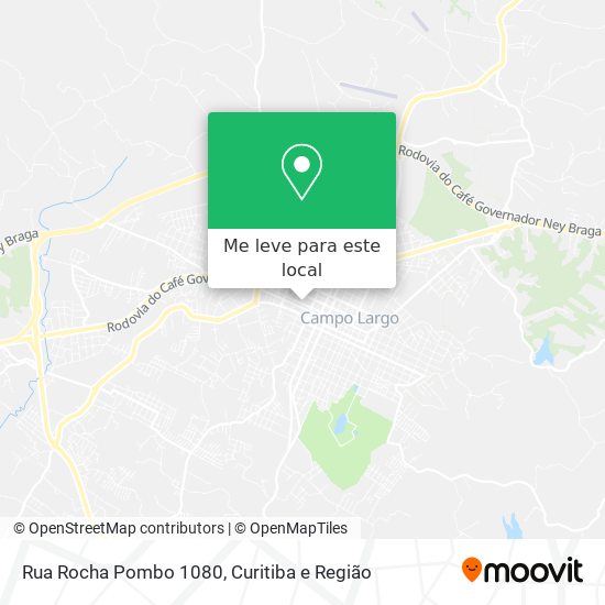 Rua Rocha Pombo 1080 mapa