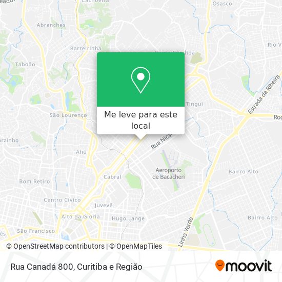 Rua Canadá 800 mapa