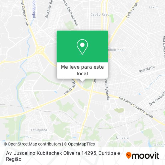 Av. Juscelino Kubitschek Oliveira 14295 mapa